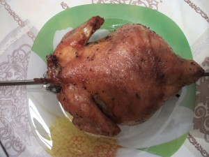 Курица гриль в духовке на вертеле 3
