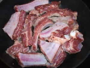 Свиные ребрышки жареные на сковороде 3