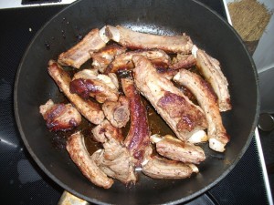 Свиные ребрышки жареные на сковороде 4